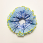 chiffon / blue checkered