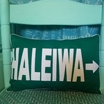 ミニクッション　グリーン＊HALEIWA