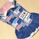 コーギー服　グラパッチ柄ワンピースピンク🩷