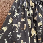 受注製作/大人気！残1♡【着丈約75cmから延長可能】犬柄　いぬ　イッヌ　イヌ　dog ギャザースカート　ふんわりスカート　大人スカート