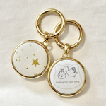 不妊治療をそっと応援🐻‍くまさんとこうのとりの小さなお守り ナチュラルカラー 妊活中の方にもおすすめ