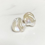 凸凹大きめパール✨選べるパール✨約12mm〜15mm ✨バロックパール✨シンプル淡水パールイヤリング/ピアス