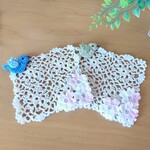 小鳥と桜のモチーフつなぎコースター2枚セット