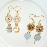 【再販】かわいいクマちゃんピアス。