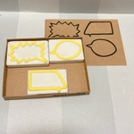 消しゴムはんこ☆いろいろな吹き出し３点セット(*^^*)