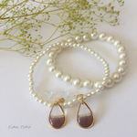 マロンドロップの樹脂ピアス