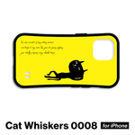 猫　ネコ　黒猫　スマホケース　耐衝撃　iPhoneケース　iPhone17　iPhone16e　iPhone16　iPhone15　iPhone14　iPhone13　グリップケース　ねこのひげ　08