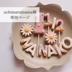 uchimarumama様専用ページ　クレイお名前アイシンクッキー
