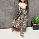 ふんわりバルーンスカート☆ドール洋服☆22センチドール洋服22㎝