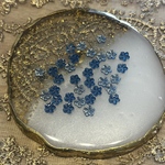 【再入荷】ネイルパーツ　パーツ　デコパーツ　お花　ブルー　青　小花　春ネイル　15pセット