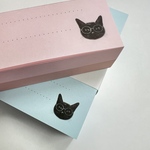 ★期間限定SALE★ブロックメモ帳【B】ピンク★シンセイ印刷ねこ部★猫柄 罫線入り