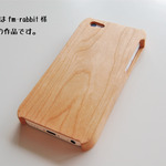 iPhone 5c ウッドケース 「fm-rabbit様専用作品」