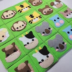 【再販】フェルトの絵合わせカード(動物🅱)