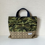 お道具袋　小さいレッスンバッグ  迷彩柄　男の子