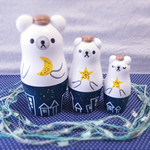 星のかけらと夜の街＊白くまマトリョーシカ