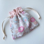 ✨ リバティ ミニ巾着袋　ミニ巾着ポーチ　手のひらサイズ　⑦