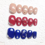 RUNA♪パーティに♪ストーンビジューネイルチップ