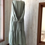 ティアードワンピース（鶯色）