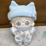 10cm ぬい服 ぬいぐるみ 着せ替え服 2点セット パジャマ ベビー服 猫耳 帽子 ぬい活 推し活 ぬい撮り