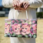 底鋲付き　ハンドバッグ　カバン　ショルダーバッグ　バッグ　かばん　カゴバッグ