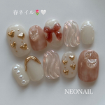 ネイルチップ　ネイル　NEONAIL 春ネイル