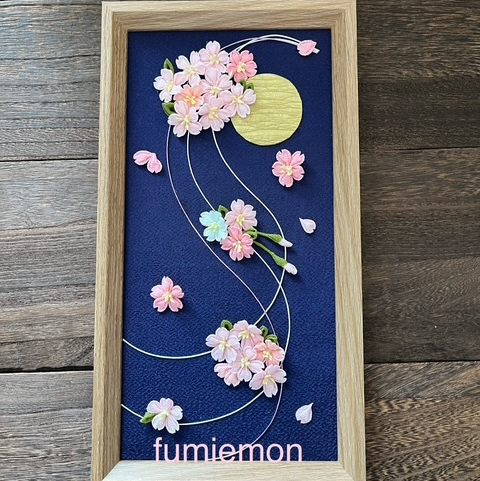 つまみ細工(アレンジつまみ)「桜・さくら」 - FUMIEMON'S GALLERY