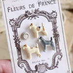 犬好きさんの届けるテリアコンプリートセット　ワイヤーフォックス　ジャックラッセル　ミニチュアシュナウザー　犬小物　犬雑貨　撮影小物、ドールハウスなどに　