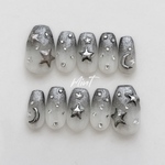 ちゅるんハート ネイルチップ 結婚式 振袖 韓国ネイル