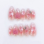 チークちゅるんネイル♡ ピンクネイル ネイルチップ ガーリー ブライダル 成人式 前撮り