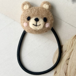 羊毛くまヘアゴム