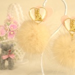 お洒落キャット♡ミンクファーイヤリング
