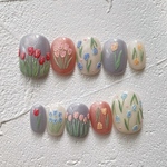 【C】#144 Textured tulips