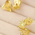 花 1個 花チャーム ブレスレッド ゴールド アクセサリーパーツ ハンドメイド 手芸 材料 素材