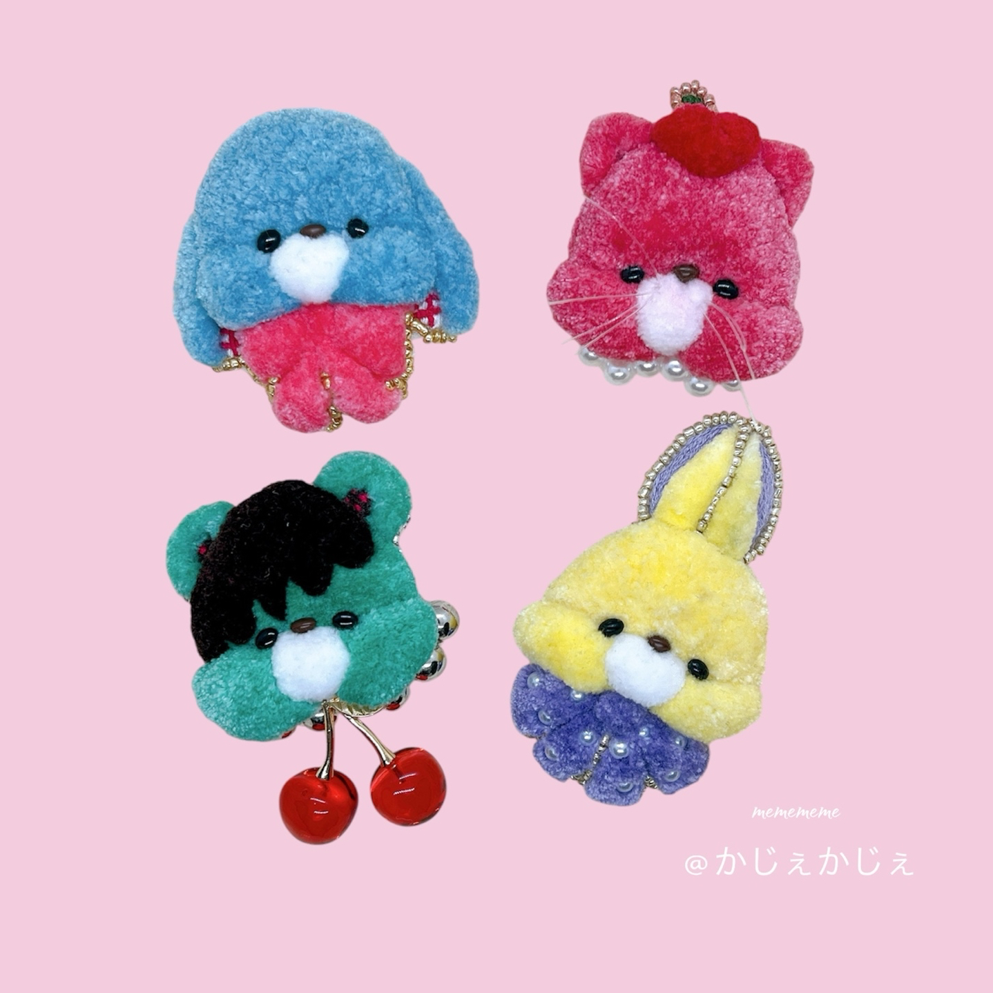 さくらんぼ】 ヘアピン パッチンどめ ヘアクリップ BIGサイズ パンチ