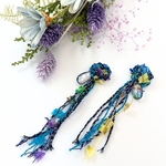 深海クラゲ　引き揃え糸ピアス.イヤリング