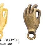 4個 ハンド 手 チャーム パーツ ハンドメイド アンティーク アクセサリーパーツ 手芸素材