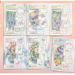 1084コラージュ　シール　素材　コレクション　海外 6種セット