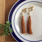 《再再再販》新色♡タッセル×パールのイヤリング＊＊