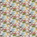 「ｙ様オーダー品」レッスンバッグ*リバティ*帆布*Queue for the Zoo*グリーン系*３５×3０cm