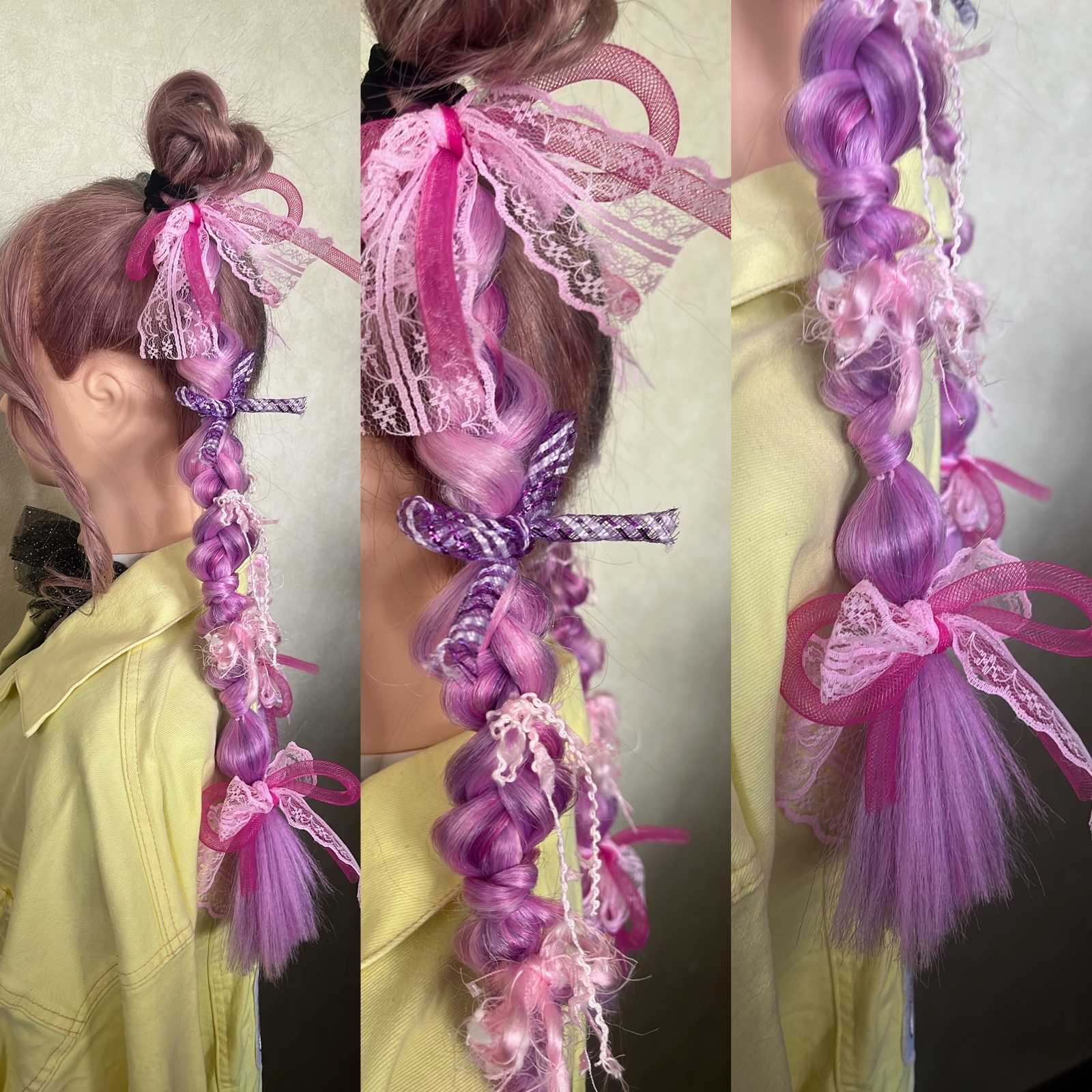【現品限り】ヘアゴムエクステ　ツインテール　しなこちゃんアレンジ 現品限り】ヘアゴムエクステ ツインテール しなこちゃんアレンジ