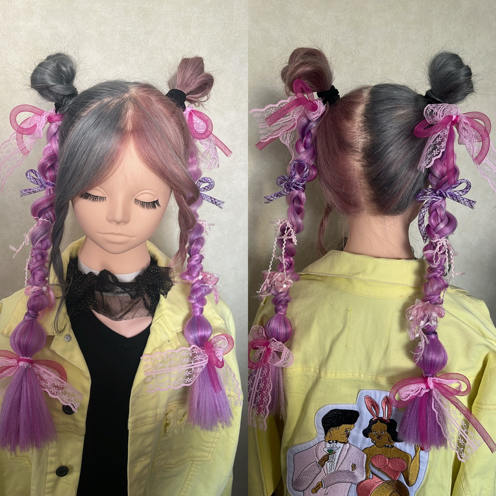 現品限り】ヘアゴムエクステ ツインテール しなこちゃんアレンジ 