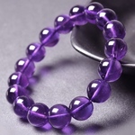 天然ウルグアイアメジスト☆天然石 ブレスレット パワーストーン 数珠