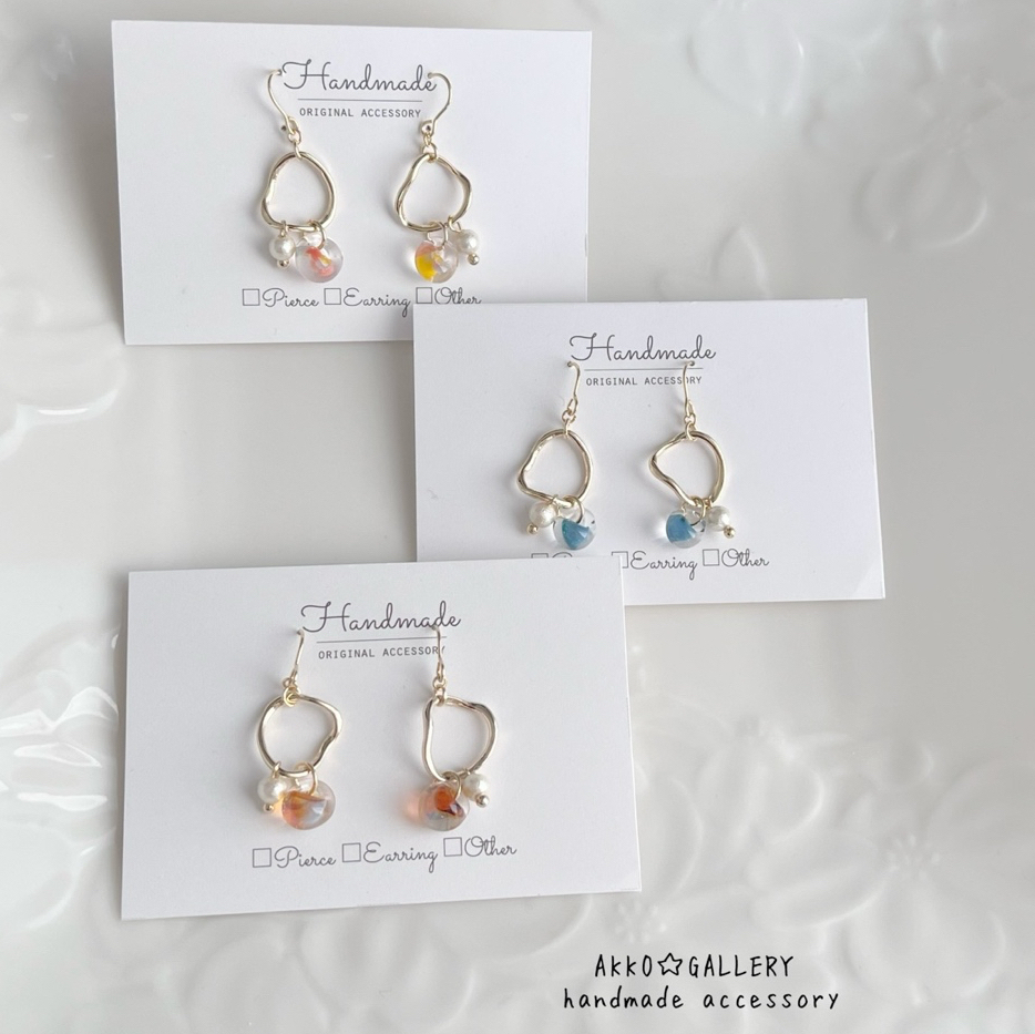 ティアドロップビーズ - ピアスの人気通販 | minne byGMOペパボ