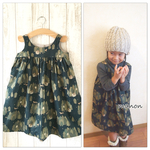 期間限定4200円→3200円＊new＊受注制作♡おんなの子秋色ワンピースsize110/120/130/140