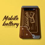 【送料無料】ぶちゃくま。板チョコモバイルバッテリー