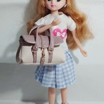 【No.58】ボストンバッグ リカちゃん　ネオブライス　ドール用