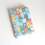 障害者手帳・タクシー券ケース　クマさん柄　ブルー