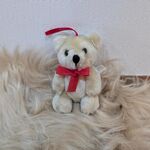 英国より　小さな　ジョイント　ベア　くま　動物 赤いリボン　80年代　CE HENBRAND LTD LONDON