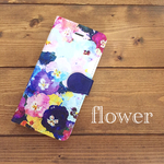 パンジーの花畑＊手帳型 スマホケース