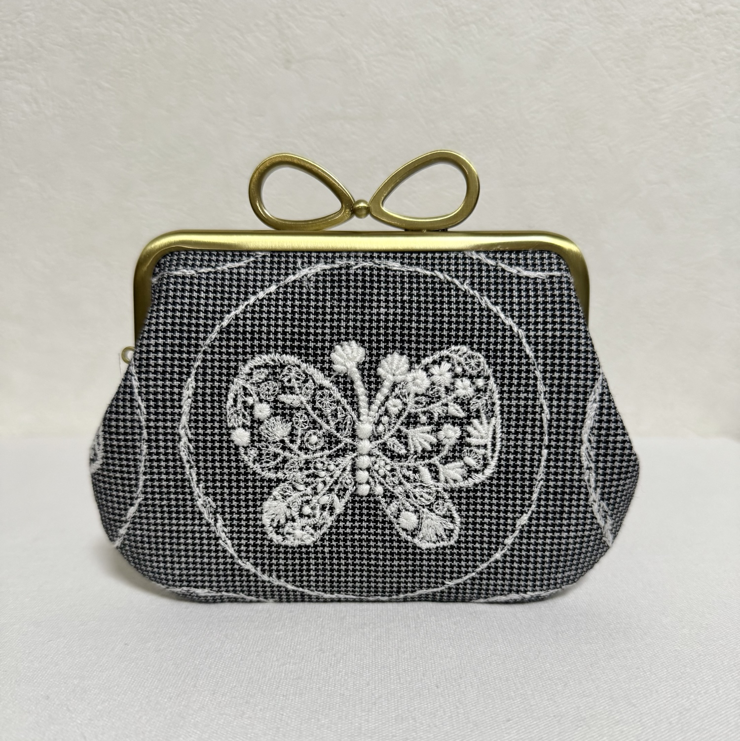ミナペルホネン ハンドメイド ミニ親子 がま口 希少flowerstep 新品